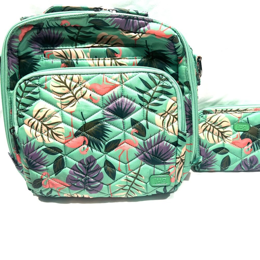 EUC Lug Ranger 2 and Matching Rodeo 2 Wallet in Awesome Flamingo Mint